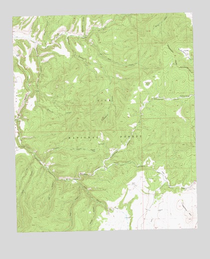 Telephone Canyon, NM USGS Topographic Map