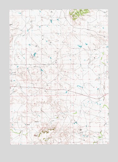 Telephone Draw, WY USGS Topographic Map