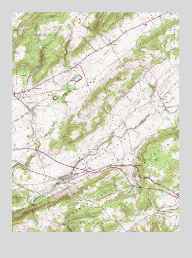 Bloomsbury, NJ USGS Topographic Map