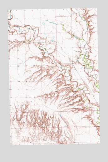 Telescope Coulee, MT USGS Topographic Map