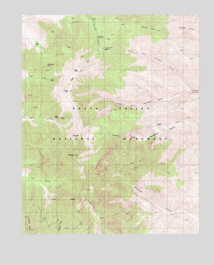 Telescope Peak, CA USGS Topographic Map