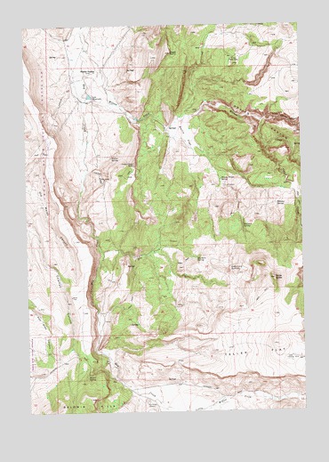 Teller Butte, OR USGS Topographic Map