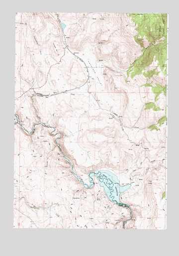 Telocaset, OR USGS Topographic Map