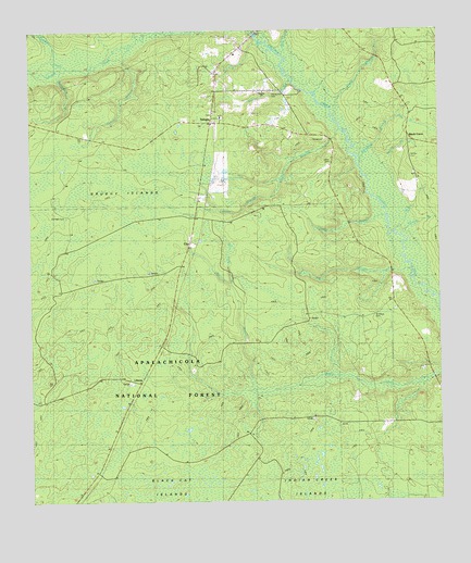 Telogia, FL USGS Topographic Map