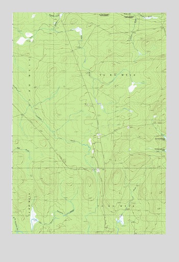 Telos Brook, ME USGS Topographic Map