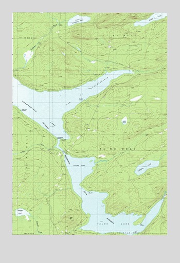 Telos Lake, ME USGS Topographic Map