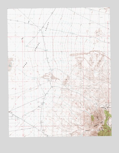 Tempiute Mountain North, NV USGS Topographic Map