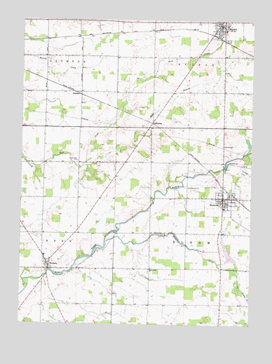 Bloomville, OH USGS Topographic Map
