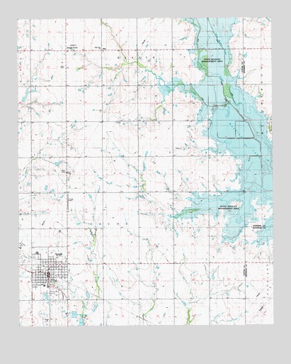 Temple, OK USGS Topographic Map