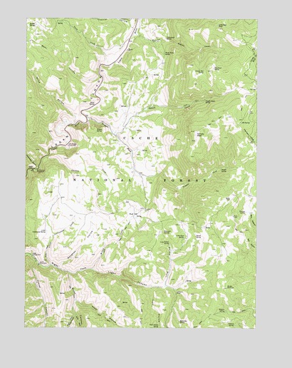 Temple Peak, UT USGS Topographic Map