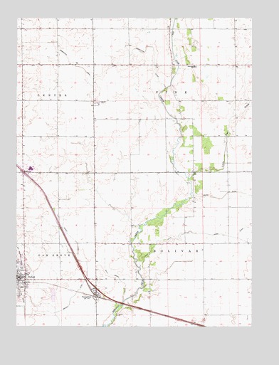 Templeton, IN USGS Topographic Map