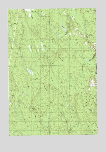 Ten Mile Lake, ME USGS Topographic Map