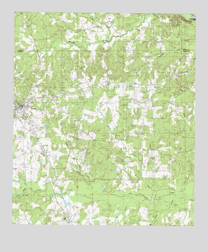 Tenaha East, TX USGS Topographic Map