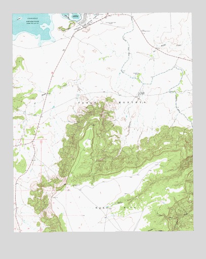 Tenaja Mesa, NM USGS Topographic Map