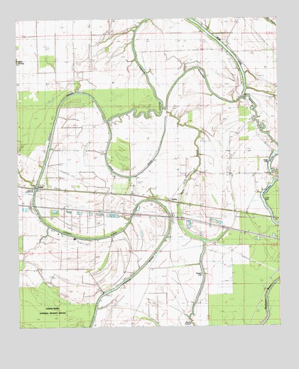 Tendal, LA USGS Topographic Map