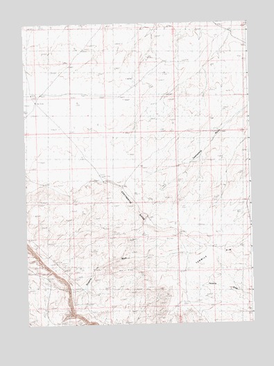 Tenmile Rim, WY USGS Topographic Map