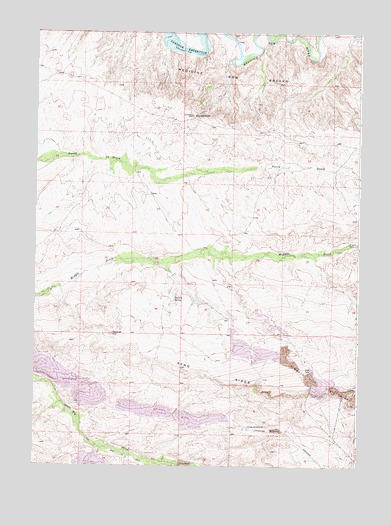Tenmile Spring, WY USGS Topographic Map