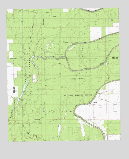 Tensas Bluff, LA USGS Topographic Map