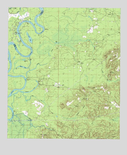 Tensaw, AL USGS Topographic Map