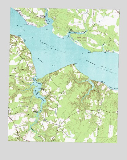 Blounts Bay, NC USGS Topographic Map