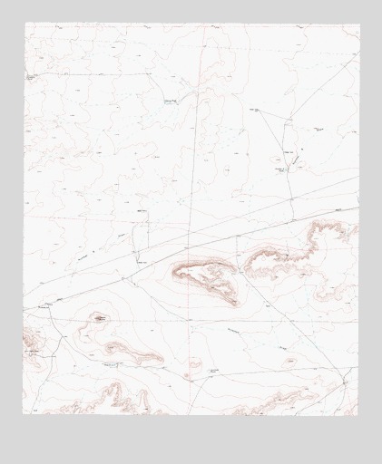 Tepee Butte, TX USGS Topographic Map