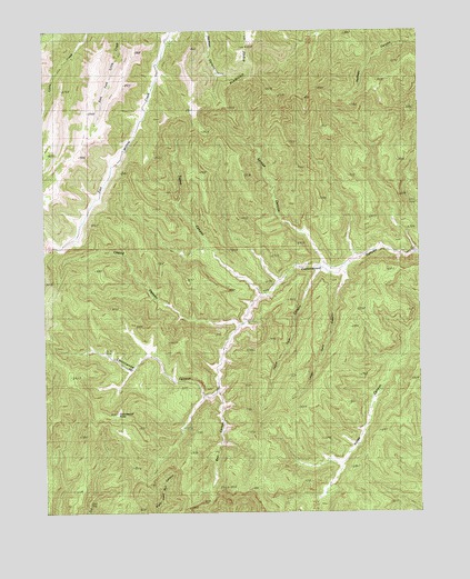 Tepee Canyon, UT USGS Topographic Map