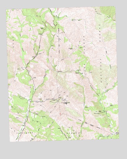 Tepusquet Canyon, CA USGS Topographic Map