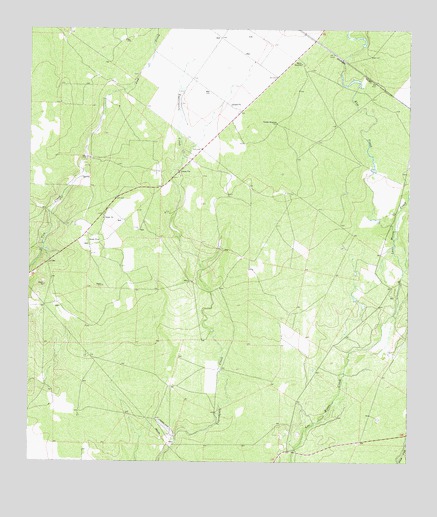 Tequesquite Creek NE, TX USGS Topographic Map