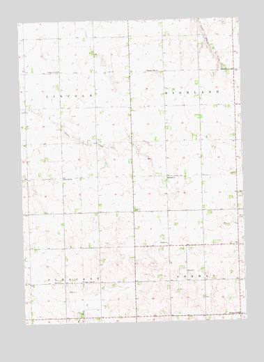 Alcester NW, SD USGS Topographic Map