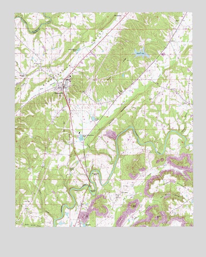 Blountsville, AL USGS Topographic Map