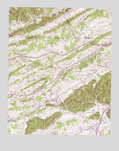 Blountville, TN USGS Topographic Map