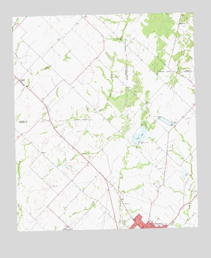 Terrell North, TX USGS Topographic Map
