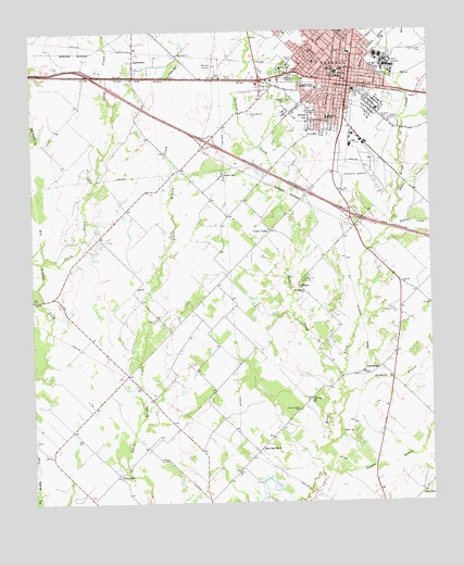 Terrell South, TX USGS Topographic Map