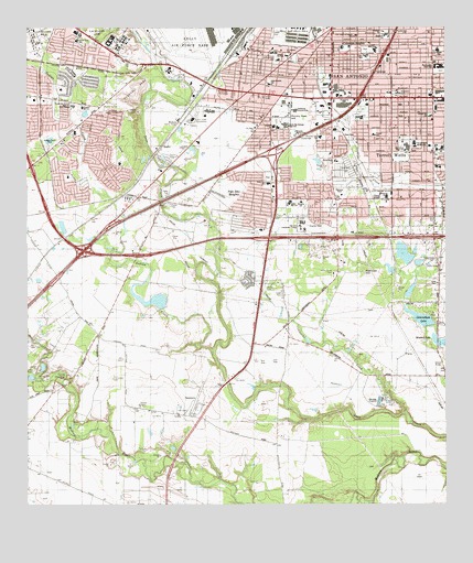 Terrell Wells, TX USGS Topographic Map