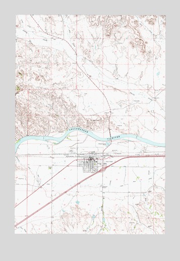 Terry, MT USGS Topographic Map