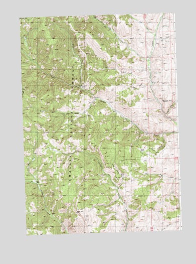 Blowfly Creek, ID USGS Topographic Map