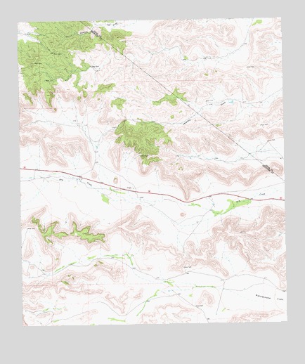 Tesnus NE, TX USGS Topographic Map