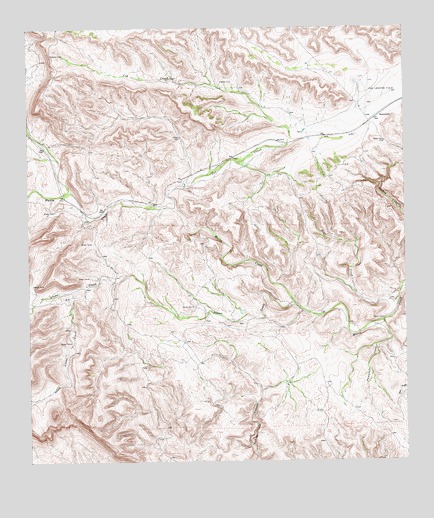 Tesnus SE, TX USGS Topographic Map