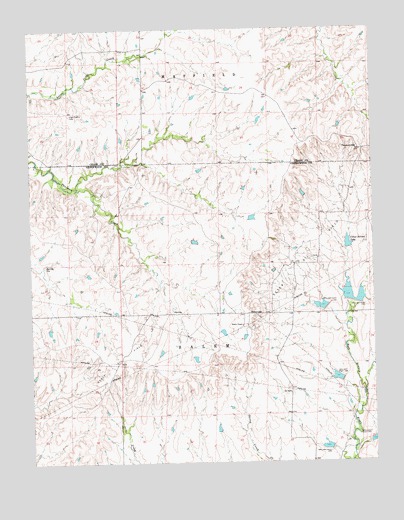 Teterville, KS USGS Topographic Map