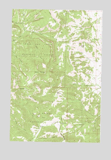 Blowout Mountain, MT USGS Topographic Map