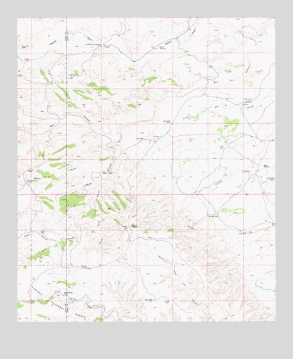 Texas Hill, NM USGS Topographic Map