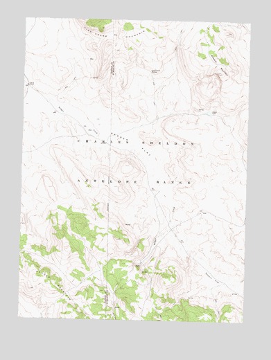 Blowout Mountain, NV USGS Topographic Map