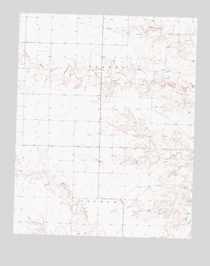 Texhoma NE, OK USGS Topographic Map