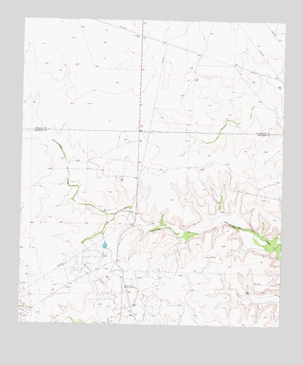 Texon SE, TX USGS Topographic Map