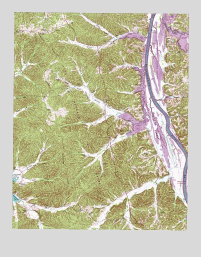Tharpe, TN USGS Topographic Map