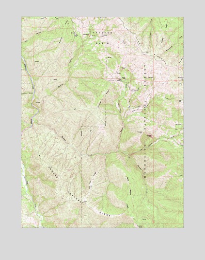 Thatcher Ridge, CA USGS Topographic Map