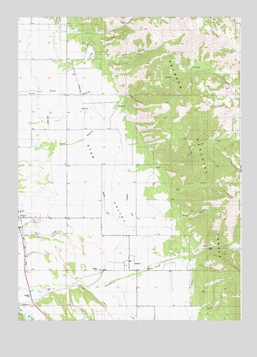 Thayne East, WY USGS Topographic Map