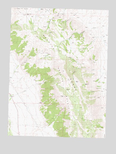 The Banjo, NV USGS Topographic Map