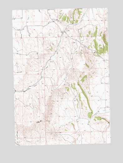 The Big Slide, MT USGS Topographic Map