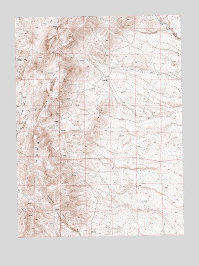 The Buttes, NV USGS Topographic Map